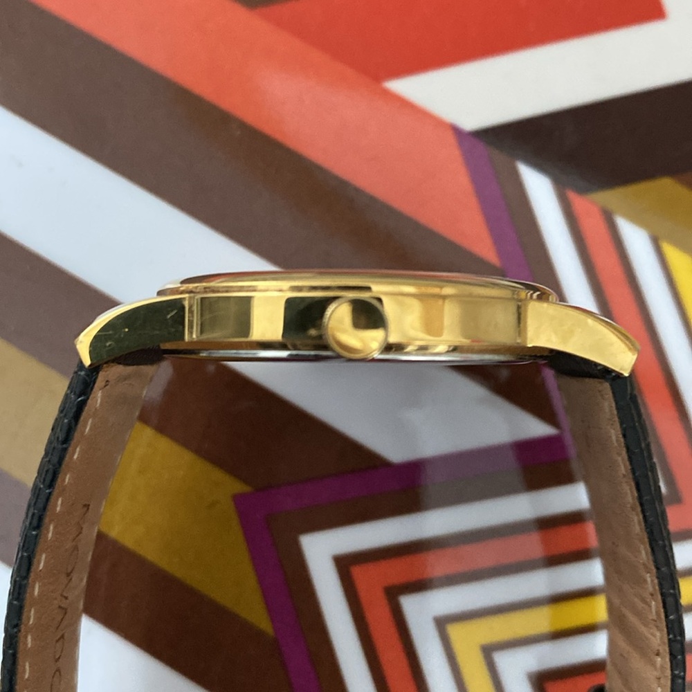 Movado Gold and Black Timepiece - Picture 7 of 7